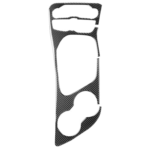 Adhésif décoratif pour le téléphone de commande centrale de voiture en fibre de carbone pour Dodge Challenger de 2015 jusqu'à présent, guide vers l'avant, cadre d'engrenage de commande centrale