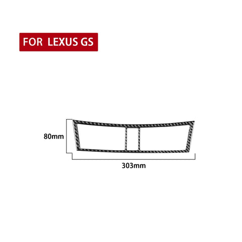Adhésif décoratif pour support d'air de commande centrale de voiture en fibre de carbone pour Lexus GS 2006-2011, guide vers l'extérieur et le côté sinistre universel, sortie d'air de commande centrale