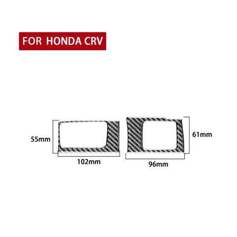 2 pezzi/set adesivo decorativo per pannello scatola scheda di controllo centrale per auto in fibra di carbonio per Honda CRV 2007-2011, guida a sinistra, Central Control Card Box ,Left Drive - Novalix Store