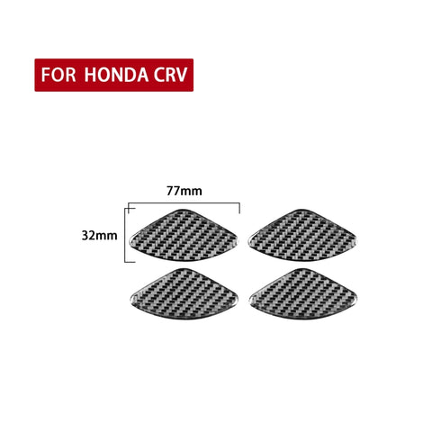 4 pezzi/set adesivo decorativo patch porta interna auto in fibra di carbonio per Honda CRV 2007-2011, guida sinistra e destra universale, Inner Door Bowl Patch - Novalix Store