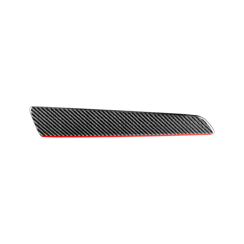 Adhésif décoratif pour copilote de voiture en fibre de carbone avec bord rouge pour Audi Q3 2013-2018, guide à sinistre, garniture de copilote Red Edge, conduite à gauche