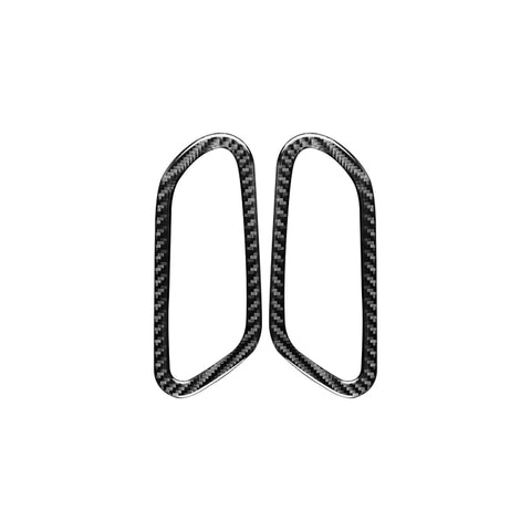 2 pezzi/set adesivo decorativo per maniglia interna della porta in fibra di carbonio per Volkswagen Scirocco 2009-2016, guida sinistra e destra universale, Inner Door Handle - Novalix Store