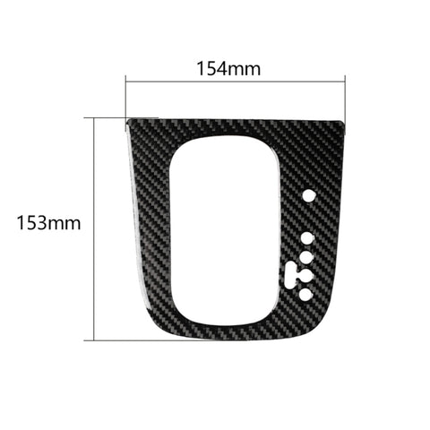Car Gear in fibra di carbonio Un adesivo decorativo per Volkswagen Golf 6 2008-2012, guida a destra, Gear A, Right Driving
