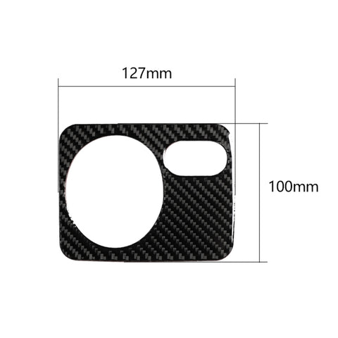 Adesivo decorativo per pannello interruttori fari per auto in fibra di carbonio per Volkswagen Golf 6 2008-2012, guida a sinistra, Headlight Switch Panel, Left Driving
