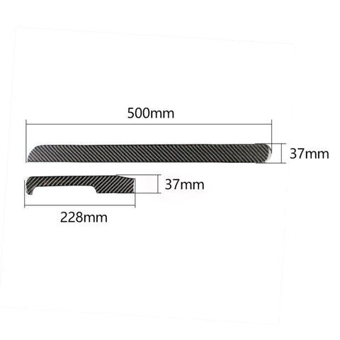 Adhésif décoratif pour bande de commande centrale de voiture en fibre de carbone pour Volkswagen Golf 6 2008-2012, guide de direction sinistre, bande de commande centrale, conduite à gauche