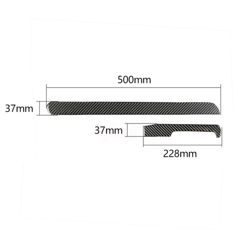 Adhésif décoratif pour bande de commande centrale de voiture en fibre de carbone pour Volkswagen Golf 6 2008-2012, guide de direction, bande de commande centrale, conduite à droite