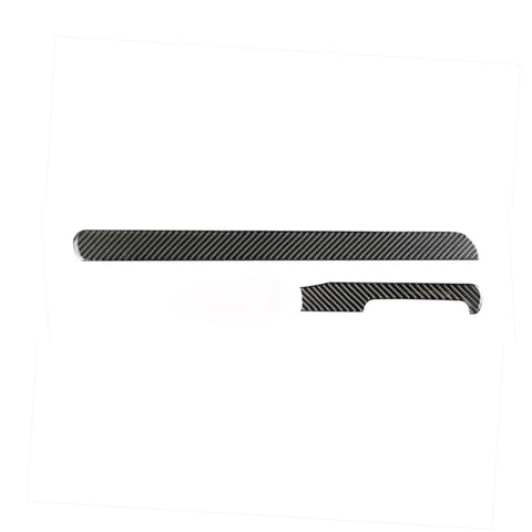 Adhésif décoratif pour bande de commande centrale de voiture en fibre de carbone pour Volkswagen Golf 6 2008-2012, guide de direction, bande de commande centrale, conduite à droite