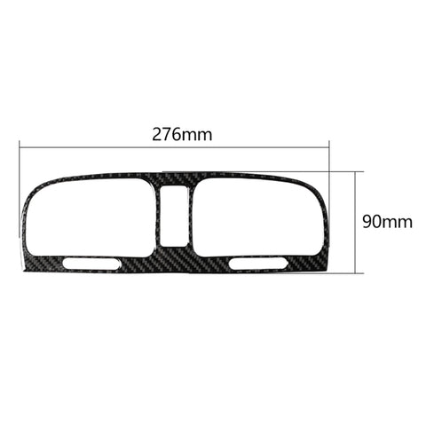 Adhésif décoratif pour support d'air central de voiture en fibre de carbone pour Volkswagen Golf 6 2008-2012, sortie d'air centrale