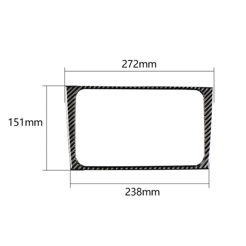 Adhésif décoratif pour panneau CD pour voiture en fibre de carbone pour Volkswagen Golf 6 2008-2012, panneau CD