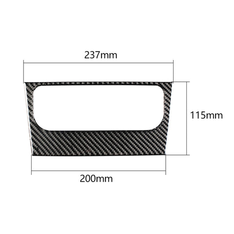 Adhésif décoratif pour panneau air conditionné pour voiture en fibre de carbone pour Volkswagen Golf 6 2008-2012, panneau de climatisation