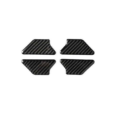 Adhésif décoratif pour panneau intérieur de la ciotole de la porte intérieure de la voiture en fibre de carbone pour Volkswagen Golf 6 2008-2012, panneau de cuvette de porte intérieure