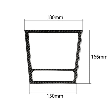 Adhésif décoratif pour support de voiture en fibre de carbone pour Volkswagen Golf 6 2008-2012, cadre de cendrier