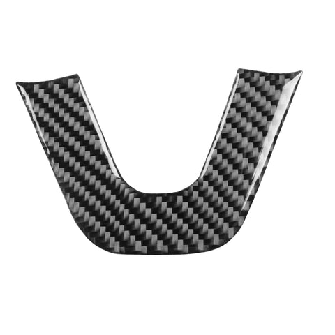 Adhésif décoratif pour le menton du volant de la voiture en fibre de carbone pour Dodge Challenger de 2015 jusqu'à présent, guide vers le haut, menton de volant