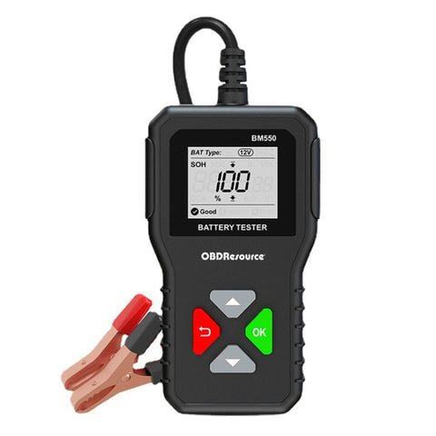 Analizzatore tester batteria BM550 6V / 12V / 24V 3 in 1 Rilevatore durata batteria, BM550