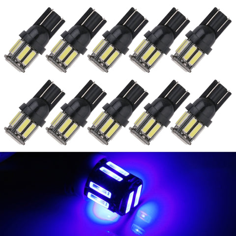 10 pezzi T10 DC12V / 0,96 W / 0,08 A Luce di ingombro per auto 10 LED SMD-7020 Perline lampada
