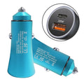 20W Dual Interface Car Fast Charger - Aluminum Alloy Design