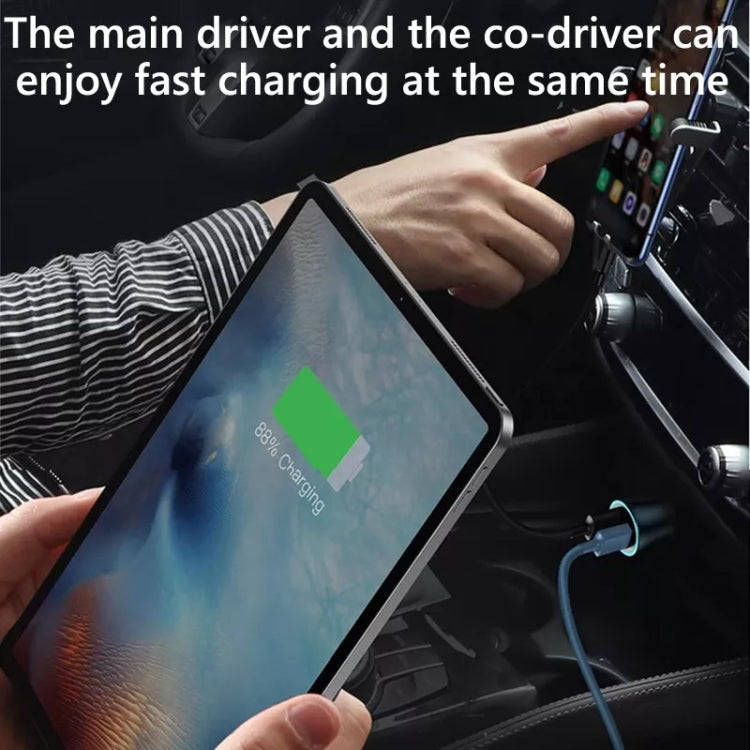 20W Dual Interface Car Fast Charger - Aluminum Alloy Design