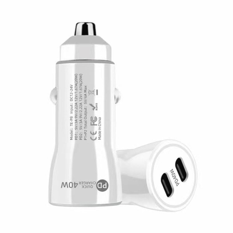 40W Dual PD Fast Car Charger - 2 in 1 Cigarette Lighter