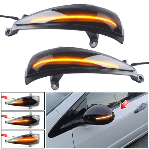 1 coppia Per Honda Civic 2006-2011 Auto Dinamica LED Indicatori di direzione Luce Specchietto retrovisore Lampeggiatore Acqua Lampeggiante, For Honda Civic 2006-2011 - Novalix Store
