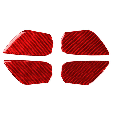 Adhésif décoratif pour la porte intérieure intérieure en fibre de carbone pour Honda Civic de génération décima 2016-2019, guide de sortie et de ceinture universelle, poignet de porte intérieure