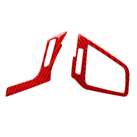 Adhésif décoratif pour prise d'air sinistre et destra en fibre de carbone pour voiture pour Honda Civic di décima génération 2016-2019, guide pour sinistra, sortie d'air conduite à gauche
