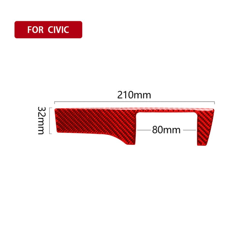 Autocollant décoratif pour panneaux d'interruption en fibre de carbone pour voiture Honda Civic de génération décimale 2016-2019, guide de direction, interrupteur de phare, conduite à droite