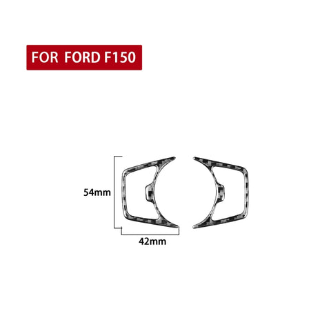 Autocollant décoratif pour interrupteur en fibre de carbone pour voiture, pour Ford F150 2017-2020, guide vers l'extrémité et la face avant universelle, interrupteur de phare