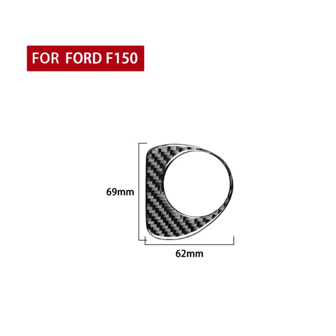Adesivo decorativo per interruttore di accensione in fibra di carbonio per auto per Ford F150 2017-2020, guida a destra e a sinistra universale, Ignition Switch
