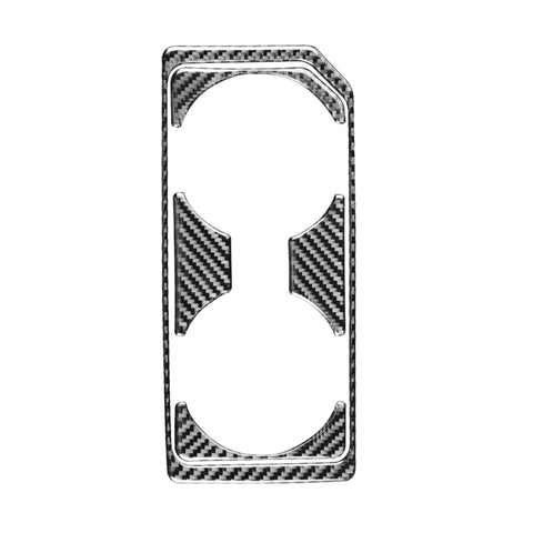 Adesivo decorativo per telaio portabicchieri anteriore in fibra di carbonio per auto per Ford F150 2017-2020, guida a sinistra, Front Water Cup Holder Frame , Left Drive