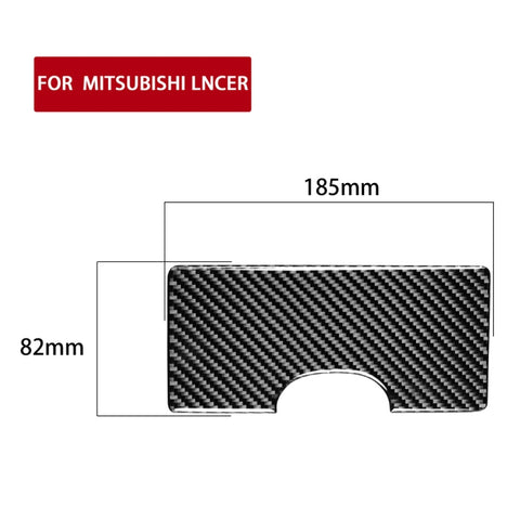 Adhésif décoratif pour porte-bagages en fibre de carbone pour voiture pour Mitsubishi Lancer-ex / EVO / Fortis génération 9-10a, guide vers l'intérieur et vers l'avant universel, porte-gobelet