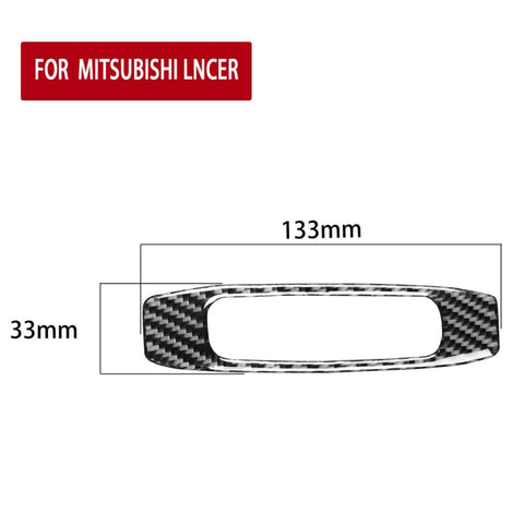 Adhésif décoratif pour poignée de lumière en fibre de carbone pour voiture pour Mitsubishi Lancer EVO (DE/ES) 2008-2015, guide de sortie et de direction universel, poignée de lucarne (DE/ES)