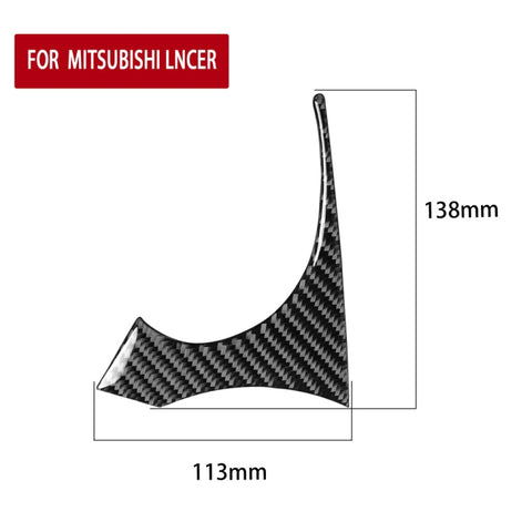 Autocollant décoratif pour tachymètre de voiture en fibre de carbone pour Mitsubishi Lancer EVO 2008-2016, guide à sinistre, compteur de vitesse droit