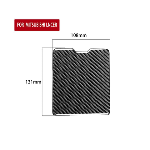Adhésif décoratif pour porte-satellites pour conducteur en fibre de carbone pour voiture pour Mitsubishi Lancer EVO 2008-2015, guide de sortie et de direction universel, boîte de rangement pour conducteur