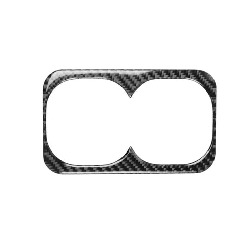 Adhésif décoratif pour portabicchieri postérieur central en fibre de carbone pour voiture pour Mitsubishi Lancer EVO 2008-2015, guide pour destra ea sinistra universale, porte-gobelet d'accoudoir central arrière