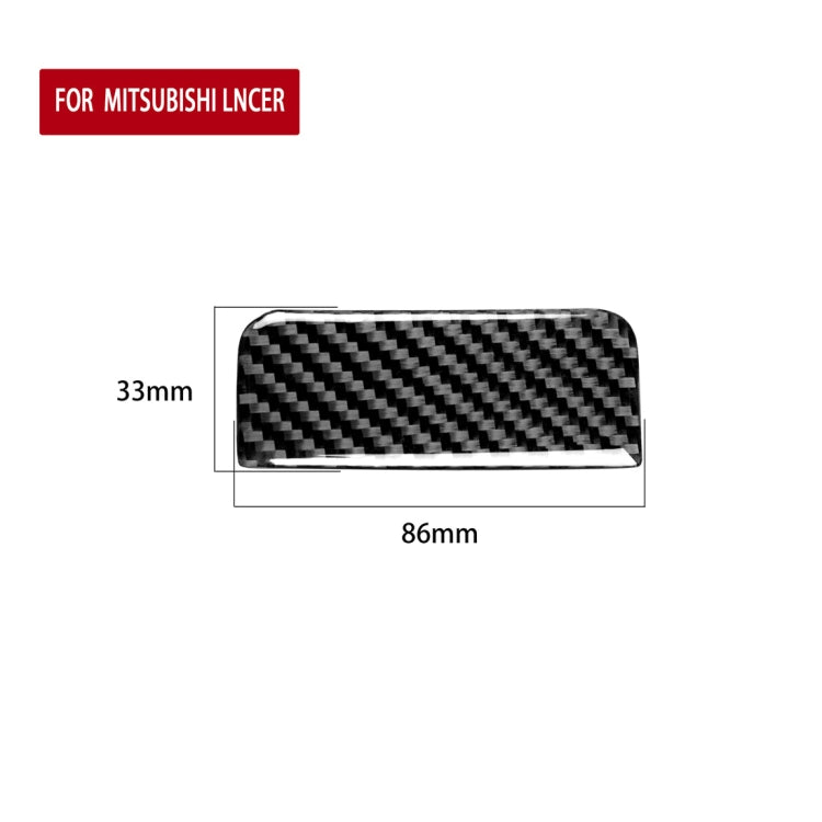 Car Carbon Fiber Passenger Side Storage Box Decorative Sticker for Mitsubishi Lancer EVO 2008-2015, Left and Right Drive Universal                      ...