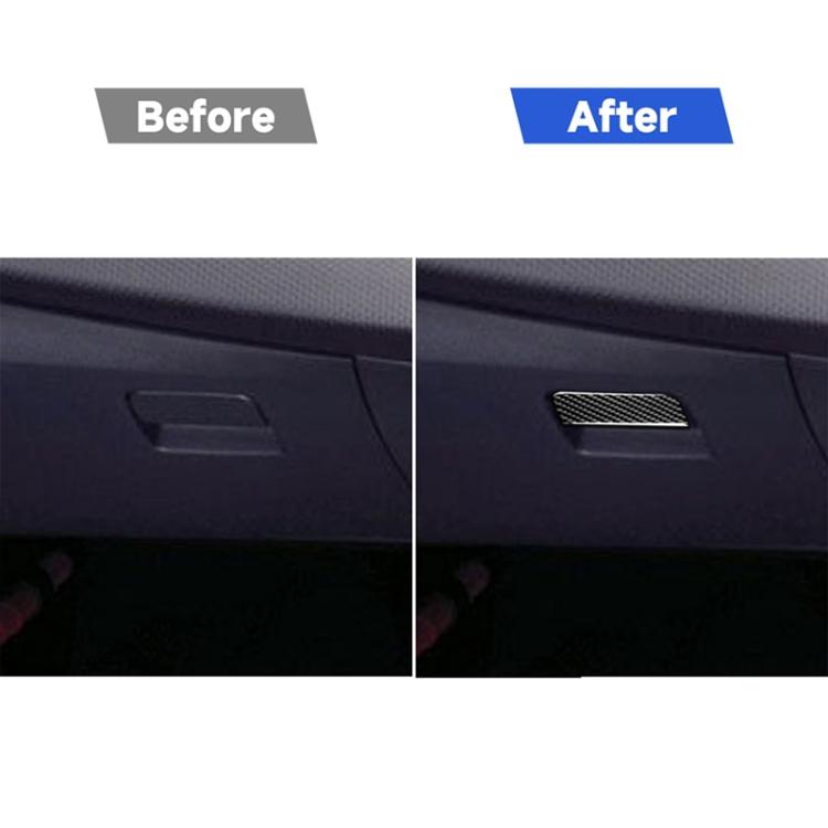 Car Carbon Fiber Passenger Side Storage Box Decorative Sticker for Mitsubishi Lancer EVO 2008-2015, Left and Right Drive Universal                      ...