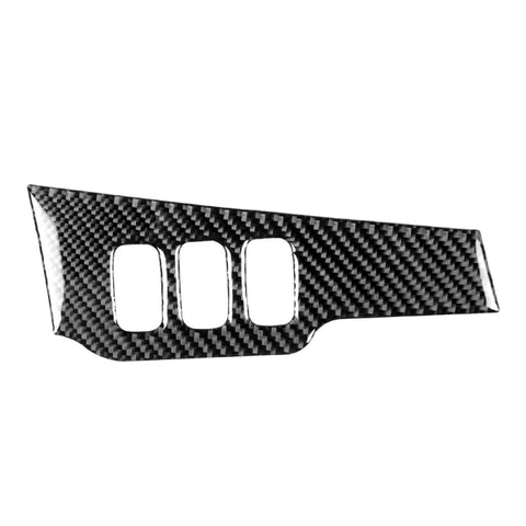 Adhésif décoratif pour panneau de commande ossifié en fibre de carbone pour voiture pour Mitsubishi Lancer EVO 2008-2015, guide vers l'avant, panneau de commande de gradation, conduite à gauche