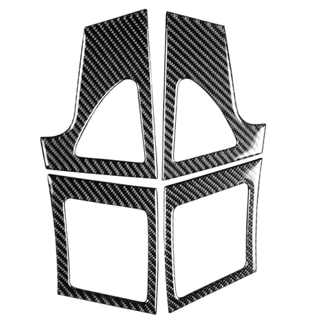 Adhésif décoratif pour air sinistra et destra en fibre de carbone pour 4 pièces pour Mitsubishi Lancer EVO 2008-2015, guide sinistra et destra universel, sortie d'air gauche et droite