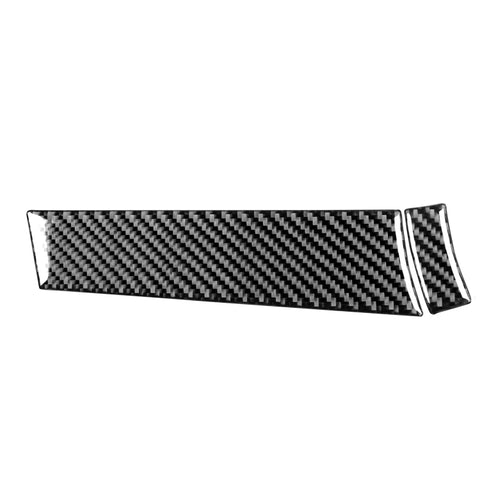 Adhésif décoratif pour panneau de croûte conducteur en fibre de carbone pour 2 pièces pour Mitsubishi Lancer EVO 2008-2015, guide vers l'avant, tableau de bord du conducteur