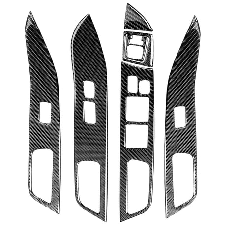 6 adesivi decorativi per pannello di sollevamento in fibra di carbonio per auto, per Mitsubishi Lancer EVO 2008-2015, guida a destra, Glass Lift Panel, Right Drive - Novalix Store