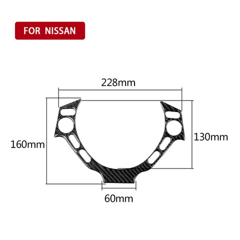 Autocollant décoratif pour les boutons du volant en fibre de carbone pour Nissan GTR R35 2008-2016, guide vers l'avant et vers l'avant universel, boutons de volant