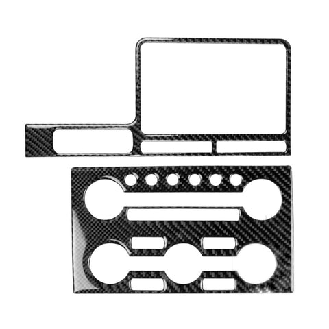 Adhésif décoratif pour instrument de navigation automobile en fibre de carbone pour 2 pièces pour Nissan GTR R35 2008-2016, guide à gauche, instrument de navigation, conduite à gauche