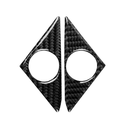 Adesivo decorativo per clacson per auto in fibra di carbonio da 2 pezzi per Nissan GTR R35 2008-2020, guida a destra e a sinistra universale, Door Horn