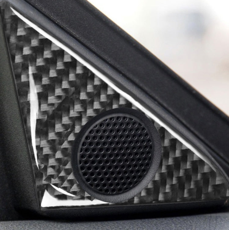 4 PCS Car Carbon Fiber Door Horn + Window Air Outlet Decorative Sticker for Nissan GTR R35 2008-2020, Left and Right Drive Universal                    ...