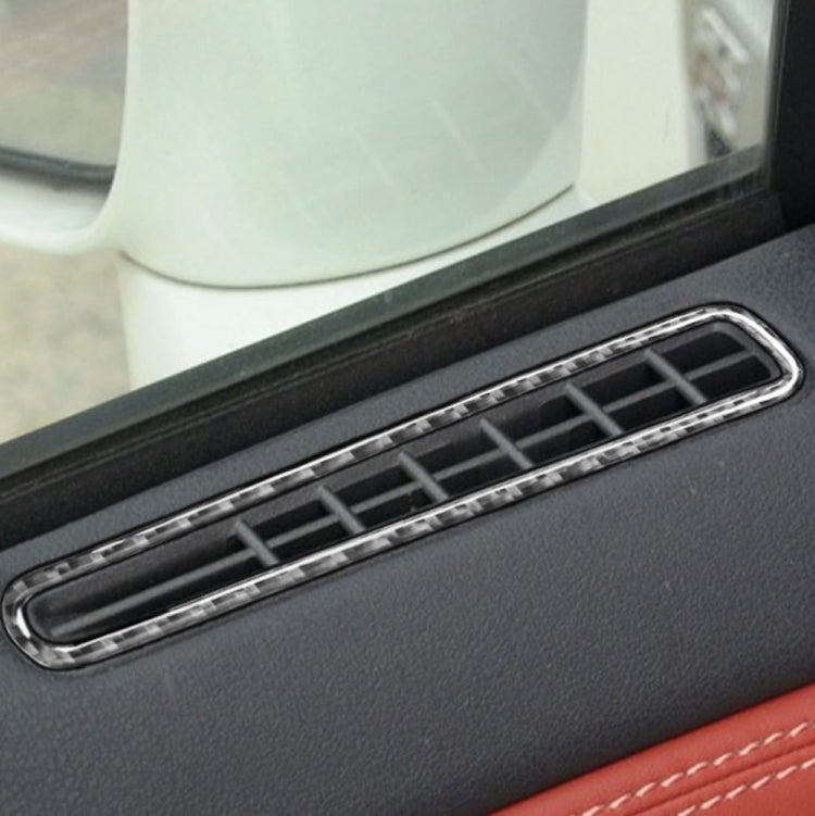 4 PCS Car Carbon Fiber Door Horn + Window Air Outlet Decorative Sticker for Nissan GTR R35 2008-2020, Left and Right Drive Universal                    ...
