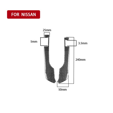 Adesivo Decorativo Tachimetro in Fibra di Carbonio per Nissan GTR R35