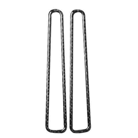 Adhésif décoratif pour le revêtement de l'air de la fine fibre de carbone pour 2 pièces pour Nissan GTR R35 2008-2020, guide pour la sortie d'un sinistra universel, désembuage de la sortie d'air de la fenêtre