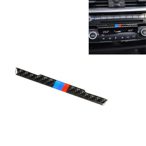 CD décoratif adhésif avec contrôle centralisé pour voiture en fibre de carbone à trois couleurs pour BMW (F30) 2013-2015 / (F34) 2013-2016, CD de contrôle central (trois couleurs)