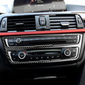 Carbon Fiber Car CD Panel Decorative Sticker for BMW (F30) 2013-2015 / (F34) 2013-2016, CD Panel