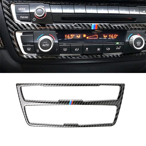 Autocollant décoratif pour panneau CD de voiture en fibre de carbone à trois couleurs pour BMW (F30) 2013-2015 / (F34) 2013-2016, panneau CD (trois couleurs)